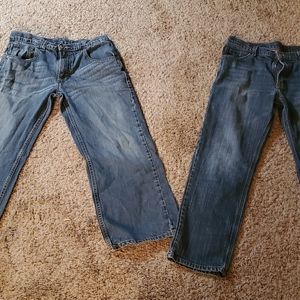 2 Pairs Boy's Wranglers Relaxed Straight Jeans